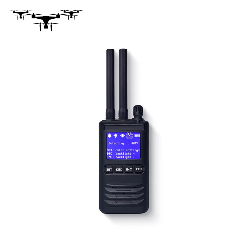 400-6000MHz Portable Handheld UAV Detector Anti drone Jammer